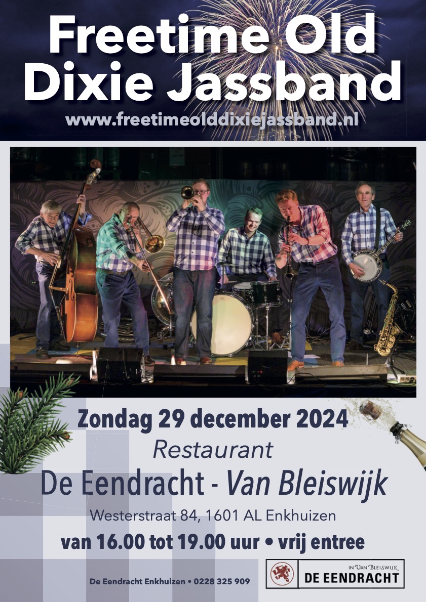 Freetime Old Dixie Jassband oudejaarsconcert 2024